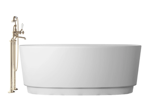 DOVE - Oval White Tec Plus bathtub - Bathtub by Devon&Devon