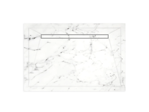 ELEGANCE - Rectangular Carrara marble shower tray - Shower tray by Devon&Devon
