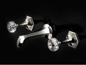 GEMSTONE - Wall-mounted 3 hole washbasin tap - Tap by Devon&Devon