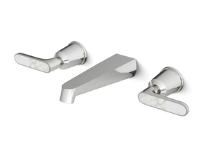 TWENTIES - 3 hole wall-mounted washbasin tap - Tap by Devon&Devon