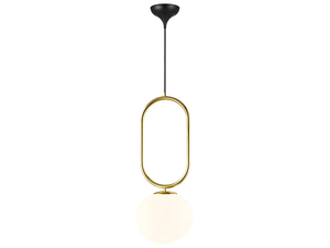 SHAPES - Dimmable opal glass pendant lamp - Ceiling lamp by DFTP