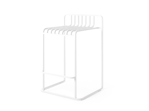 GRILL - High aluminium stool with footrest - Stool by Diabla