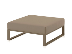 PLOID - Square fabric garden pouf with removable cover - Pouf by Diabla