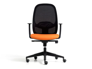 HOP - Mesh office chair with armrests with 5-Spoke base - Office Chair by Diemme