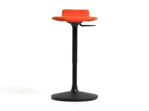 OBLÒ - Fabric office stool with gas lift - Stool by Diemme