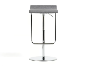 PRINCE - Fabric stool height-adjustable with footrest - Stool by Diemme