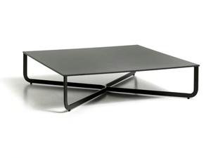 XL - Low square coffee table with HPL top - Coffee table by Diemme