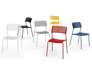 CALA - Metal and recycled polypropylene chair - Chair by Diemmebi