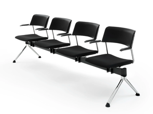 CALA PLUS - Polypropylene beam seating with armrests - Bench by Diemmebi
