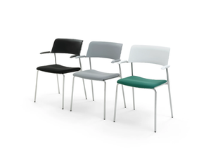 CALA PLUS - Stackable polypropylene chair with armrests - Chair by Diemmebi