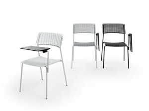 CALA - Polypropylene training chair with writing tablet - Chair by Diemmebi