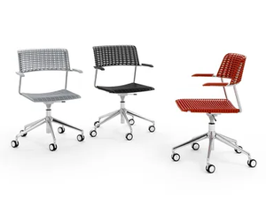 CALA - Swivel polypropylene office chair with armrests - Office Chair by Diemmebi