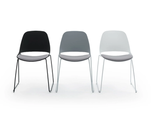 ECLIPSE - Stackable chair with integrated cushion - Chair by Diemmebi