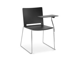 LAFILÒ PLASTIC - Sled base polypropylene chair with armrests - Chair by Diemmebi