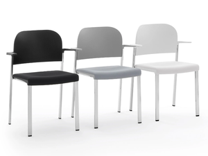 MAKEUP EASY SOFT - Upholstered chair with armrests - Chair by Diemmebi