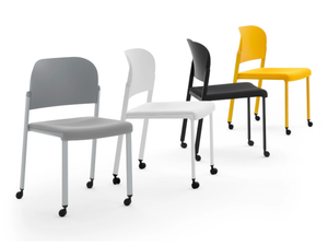 MAKEUP EASY SOFT - Upholstered chair with castors - Chair by Diemmebi