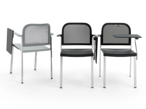 MAKEUP NET - Polypropylene training chair with writing tablet - Chair by Diemmebi