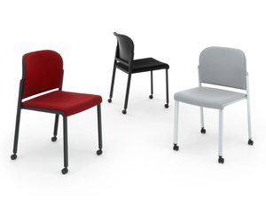MAKEUP SOFT - Upholstered chair with castors - Chair by Diemmebi
