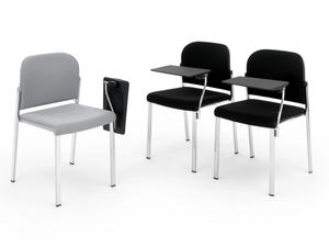 MAKEUP SOFT - Upholstered training chair with writing tablet - Chair by Diemmebi