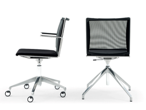 S’MESH PLASTIC - Office chair with castors with 5-Spoke base - Office Chair by Diemmebi