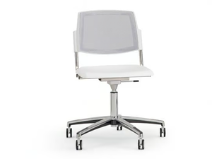 VOLÉE NET PLASTIC - Office chair with castors with 5-Spoke base - Office Chair by Diemmebi