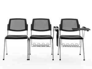 VOLÉE NET PLASTIC - Training chair with writing tablet - Chair by Diemmebi