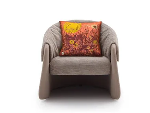 BLAZER - Fabric easy chair with armrests - Armchair by Ditre Italia