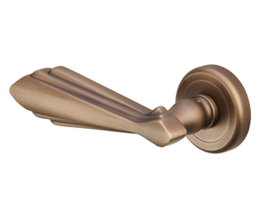 BARBARA - Brass door handle on rose - Finishes accessories by Dnd