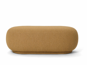 BOMBO - Upholstered oval fabric pouf - Pouf by DOM Edizioni