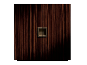 GILBERT ALTO - Ebony highboard with doors - Door by DOM Edizioni