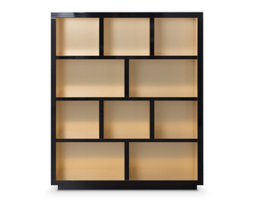 HEGE MEDIA - Open wooden bookcase - Cabinet by DOM Edizioni