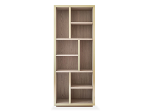 MAIORI - Open oak bookcase - Cabinet by DOM Edizioni