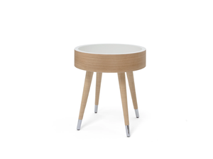 SANTOS - Round pouf / coffee table - Coffee table by DOM Edizioni