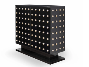 SPHERA - Wooden highboard with doors - Door by DOM Edizioni