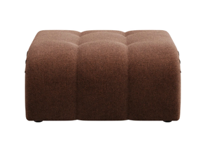 CALEB - Square fabric pouf - Pouf by DÔME DECO