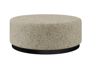 LIAM - Round fabric pouf - Pouf by DÔME DECO