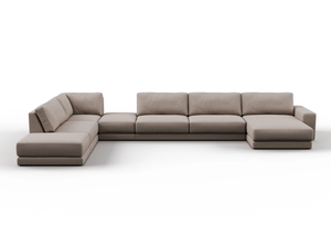 MONZA - Corner fabric sofa with chaise longue - Sofa by DÔME DECO