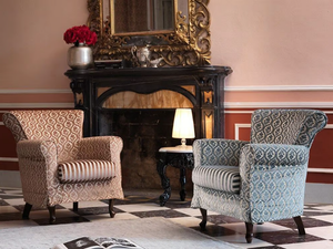 070 - Upholstered fabric armchair - Armchair by Domingo Salotti