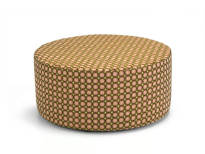 BASIC - Upholstered round fabric pouf - Pouf by Domingo Salotti