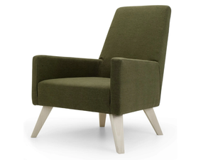 BOSTON HIGH - Armchair with armrests high-back - Armchair by Domingo Salotti