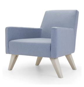 BOSTON LOW - Upholstered armchair with armrests - Armchair by Domingo Salotti