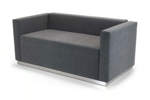 QUINCY - 2 seater leather sofa - Sofa by Domingo Salotti
