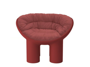ROLY POLY - Upholstered polyethylene easy chair with armrests - Armchair by Driade