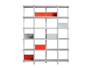 ZIGZAG - Open steel and wood bookcase - Cabinet by Driade