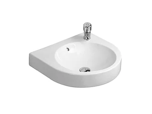 ARCHITEC - Wall-mounted round ceramic washbasin with overflow - Washbasin by Duravit