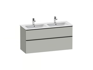 D-NEO - Double wall-mounted vanity unit with drawers - Washbasin cabinet by Duravit