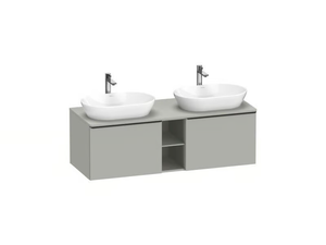 D-NEO - Double wall-mounted vanity unit with drawers - Washbasin cabinet by Duravit