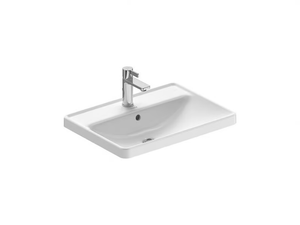 D-NEO - Inset ceramic washbasin with overflow - Washbasin by Duravit