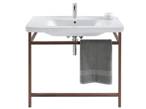 DURASTYLE - Walnut console sink - Washbasin cabinet by Duravit