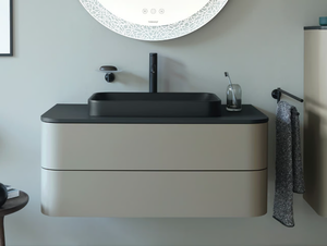 HAPPY D.2 PLUS - Single wall-mounted vanity unit with drawers - Washbasin cabinet by Duravit
